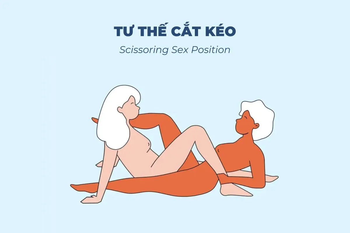 Tư thế cắt kéo cho cặp đôi nữ nữ