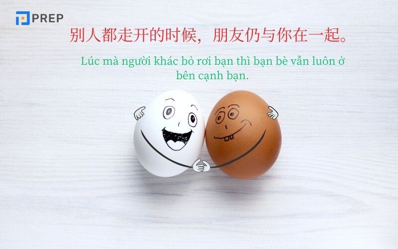 Ví dụ câu nói tiếng Trung hay về tình bạn