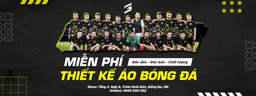 Cửa hàng bóng đá Gác Ba nhận thiết kế áo bóng đá miễn phí