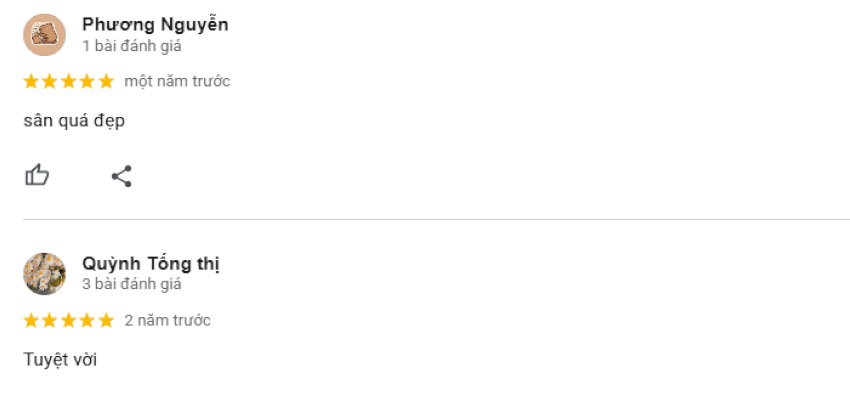 Đánh giá thực tế từ người chơi tại sân Cầu Ông Dầu.