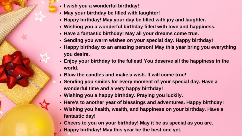 Lời chúc sinh nhật bằng tiếng Anh