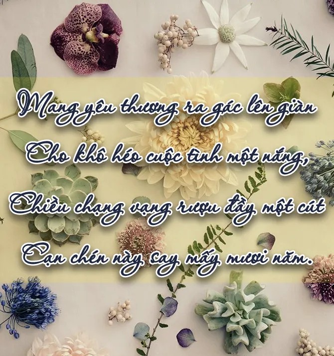 Những câu thơ hay về tình yêu khiến bạn bồi hồi thổn thức 5