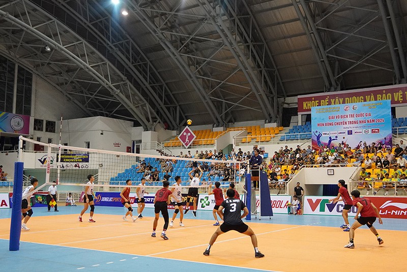 Các khu vực sân bóng chuyền