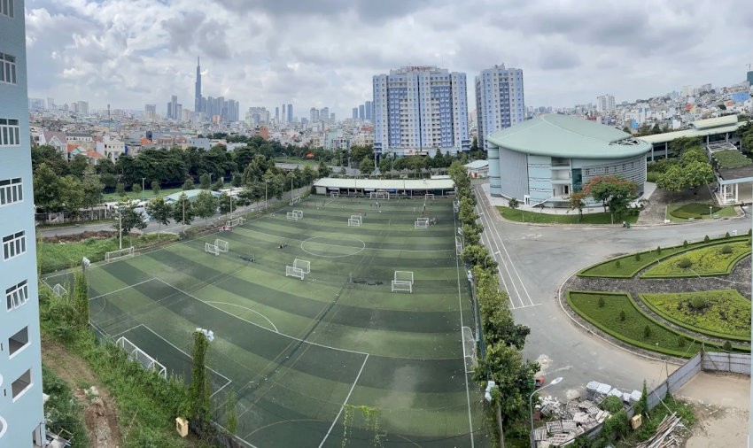 Sân bóng đá Ngôi Sao - HCA nhìn từ trên cao