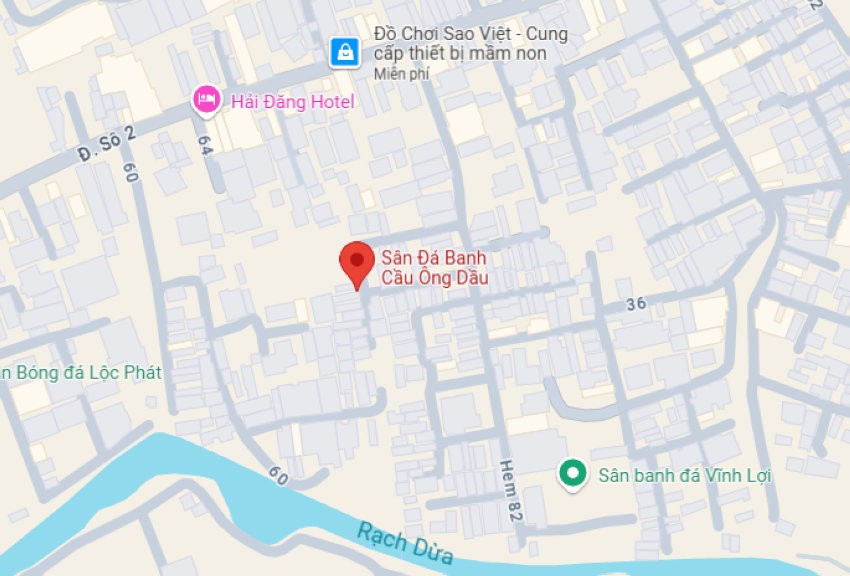 Sân Cầu Ông Dầu nằm ở khu vực Quốc lộ 13 và Phạm Văn Đồng.