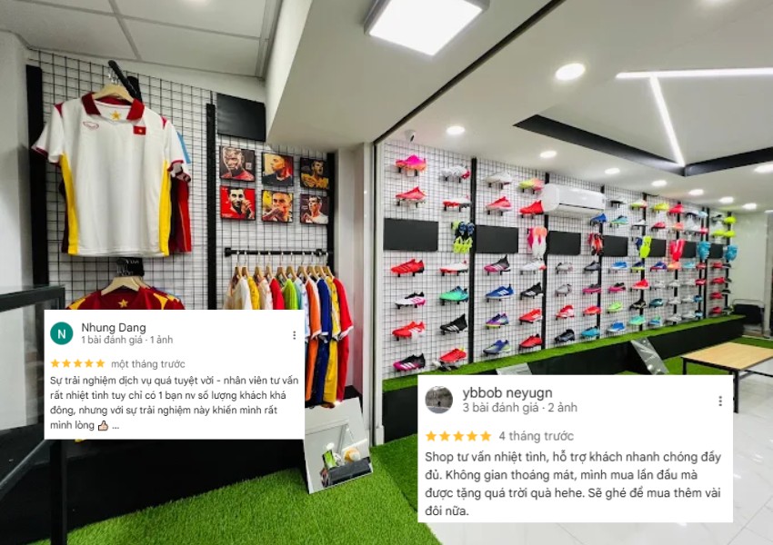 Khách hàng đánh giá cao về dịch vụ khi mua hàng tại Neymar Sport