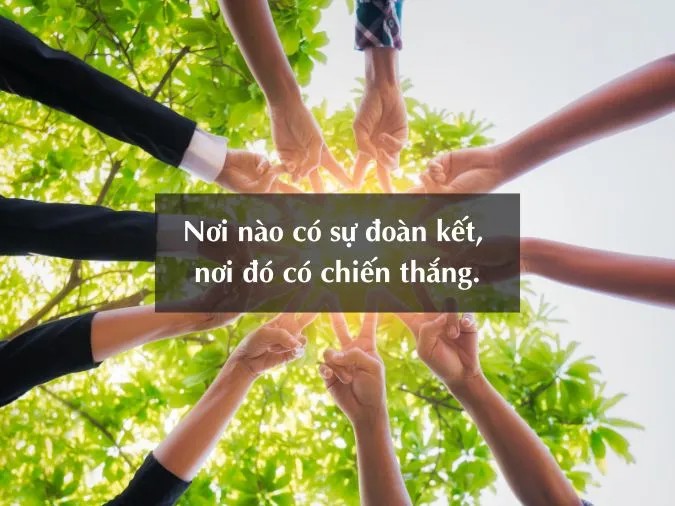 Một nhóm người đang nắm tay nhau tạo thành một vòng tròn, biểu tượng cho sự đoàn kết và gắn bó