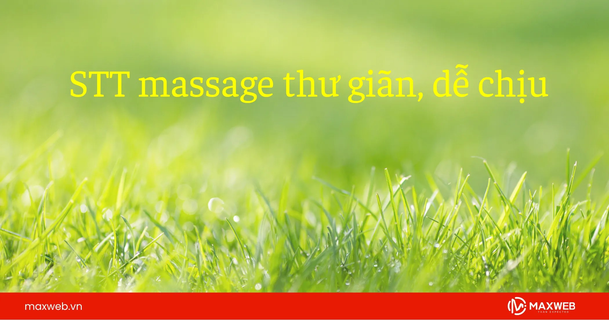 Status massage thư giãn, dễ chịu