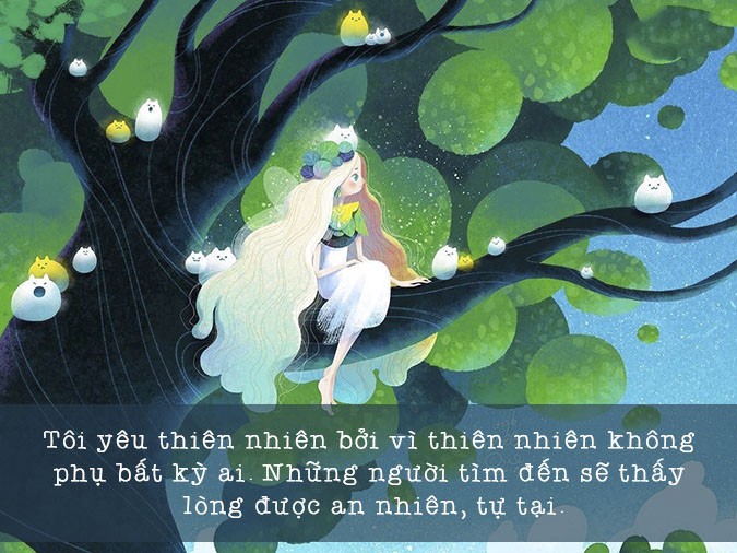 Cận cảnh những chiếc lá xanh mướt trên cành cây