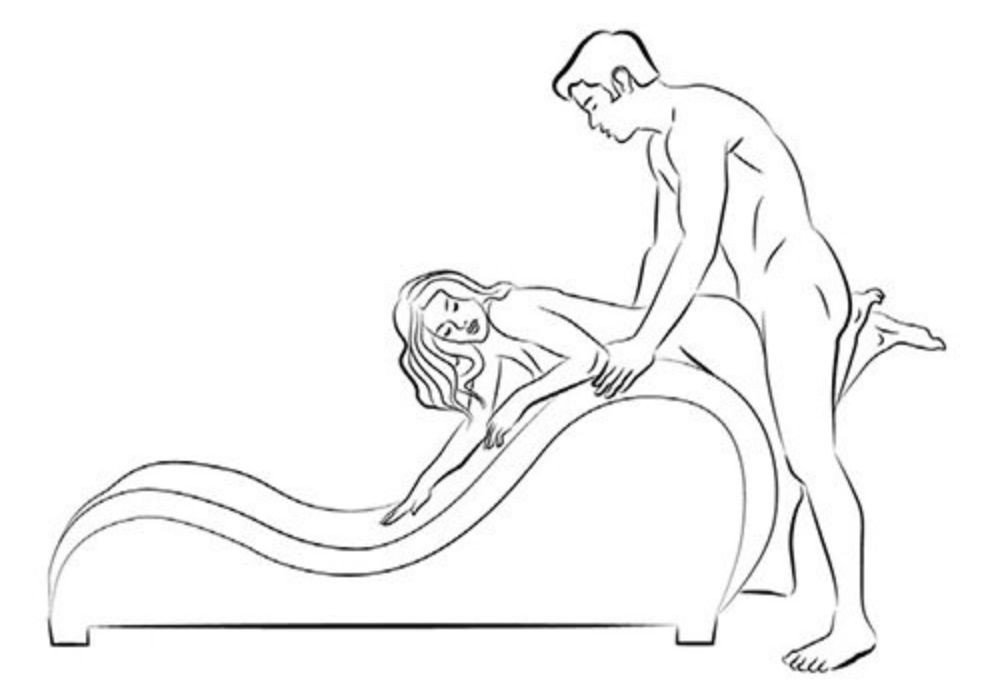 Hỗ trợ tư thế La Hán Đẩy Xe Bò với ghế tình nhân