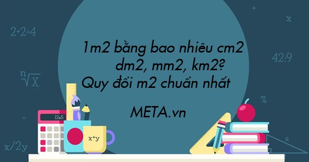 Minh họa quy đổi 1m2 sang các đơn vị khác