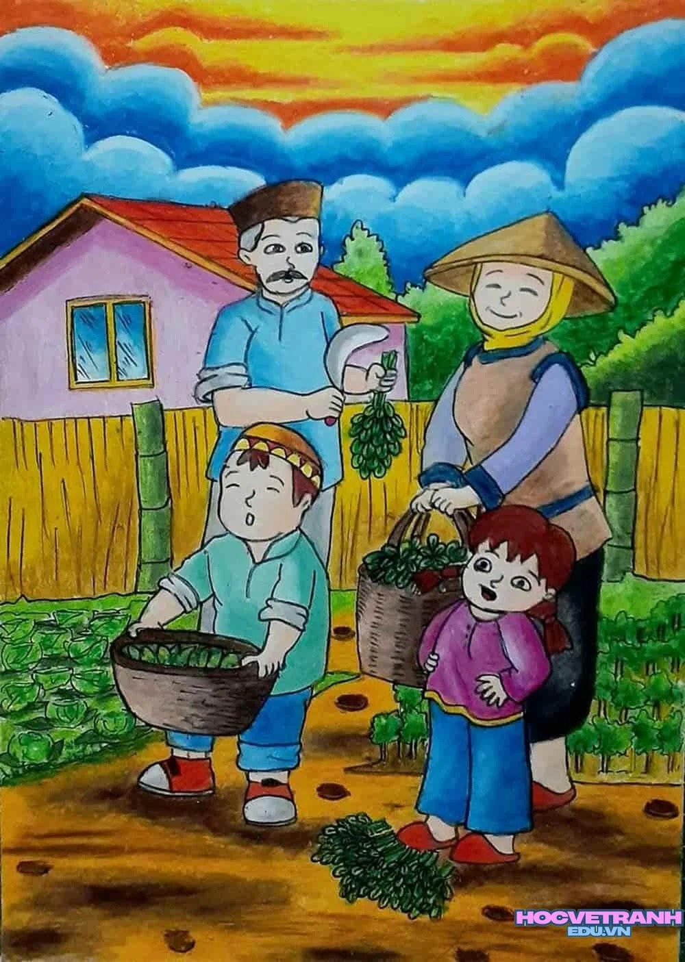 ve tranh nghe nghiep tuong lai 1