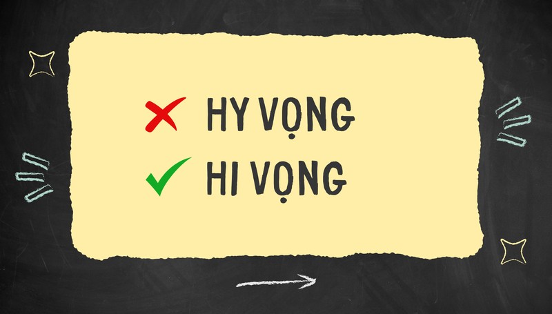 Minh họa cách dùng từ hi vọng trong tiếng Anh